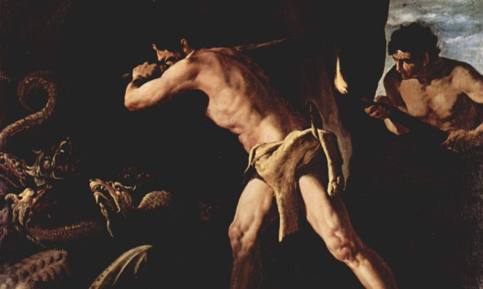 “Hércules y la Hidra”, 1634, de Francisco de Zurbarán. (Dominio publico)