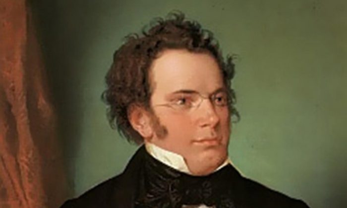 "Franz Schubert", 1875, de Wilhelm August Rieder (1796-1880). Pintura al óleo después de la acuarela, 1825, Historisches Museum der Stadt Wien. (Dominio público)
