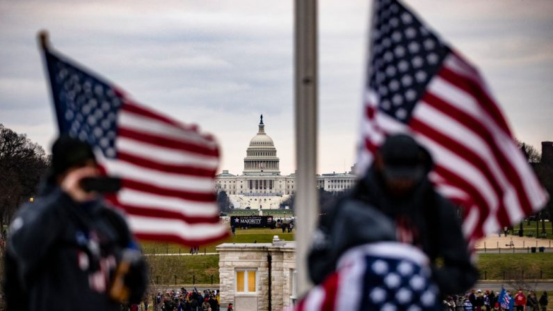 El Capitolio de EE.UU. el 6 de enero de 2021 en Washington, DC. (Samuel Corum/Getty Images)