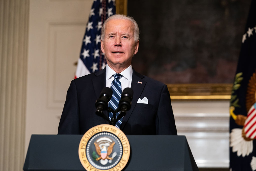 El presidente de los Estados Unidos, Joe Biden, foto tomada el 27 de enero de 2021 en Washington, DC. (Foto de Anna Moneymaker-Pool / Getty Images)