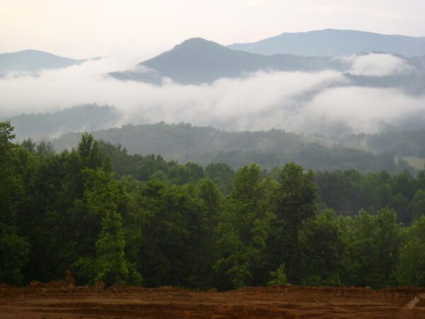 Una mañana brumosa en las montañas de Carolina del Norte, donde vive Ron Blechner. (Cortesía de Ron Blechner)
