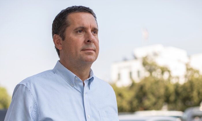 El representante Devin Nunes (R-Calif.) en California el 3 de septiembre de 2020. (Brendon Fallon/The Epoch Times)