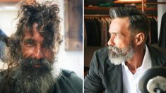 Peluquero brasileño hace cambio de imagen a un hombre sin hogar y su transformación se hace viral