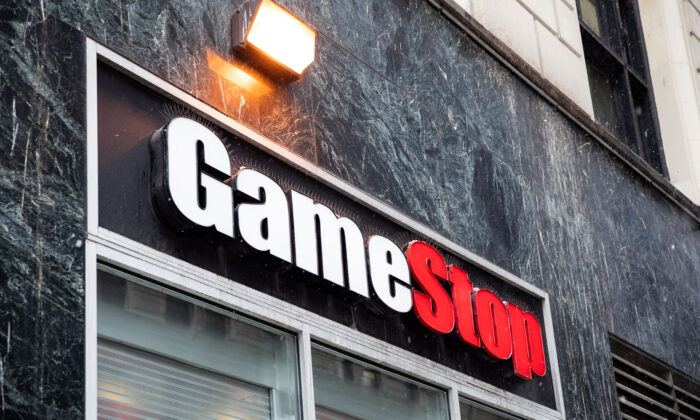 Una tienda de GameStop en Nueva York el 2 de febrero de 2021. (Chung I Ho/The Epoch Times)