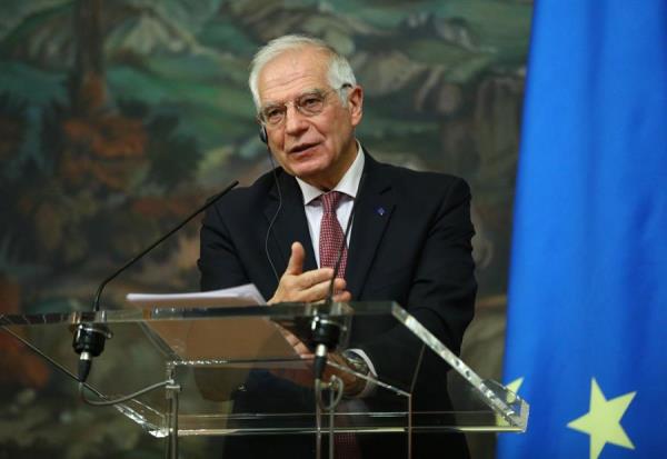 Una foto cedida por el servicio de prensa del Ministerio de Asuntos Exteriores de Rusia muestra al Alto Representante de la UE para Asuntos Exteriores y Política de Seguridad, Josep Borrell, el 5 de febrero (EFE/EPA/Ministerio de Asuntos Exteriores de Rusia)