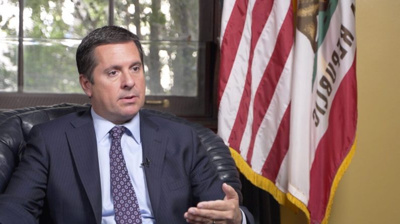 El representante Devin Nunes en su oficina en Washington el 19 de noviembre de 2020. (York Du/The Epoch Times)
