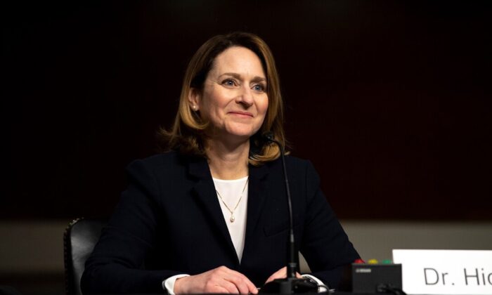 Kathleen H. Hicks comparece ante el Comité de Servicios Armados del Senado en una audiencia para considerar su nominación como subsecretaria de Defensa, en Washington, el 2 de febrero de 2021. (EJ Hersom/Departamento de Defensa)