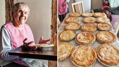 Mujer de 89 años es una estrella en redes sociales por hornear tartas para personas necesitadas