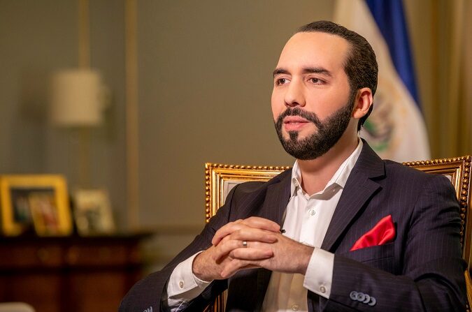 Nayib Bukele, presidente de El Salvador, en entrevista con Fox News, el 16 de marzo de 2020. (Presidencia de la República de El Salvador)