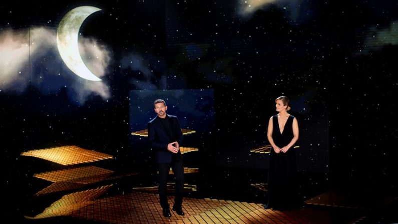Despedida de Antonio Banderas y María Casado en la gala de los Premios Goya 2021 ©Ana Belén Fernández – Cortesía de la Academia de Cine. EFE