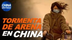 China en Foco: China es golpeada por una enorme tormenta de arena. El cielo se tiñe de naranja