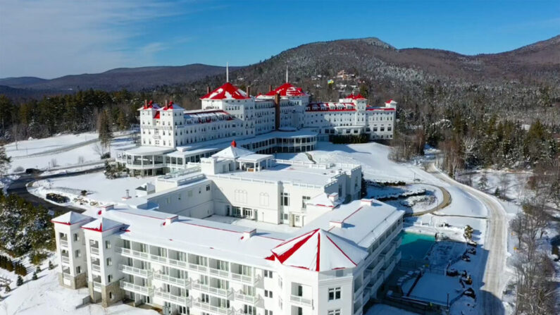 El histórico Omni Mount Washington Resort, el único gran hotel de la zona que sigue en actividad (Cortesía del Omni Mount Washington Resort)
