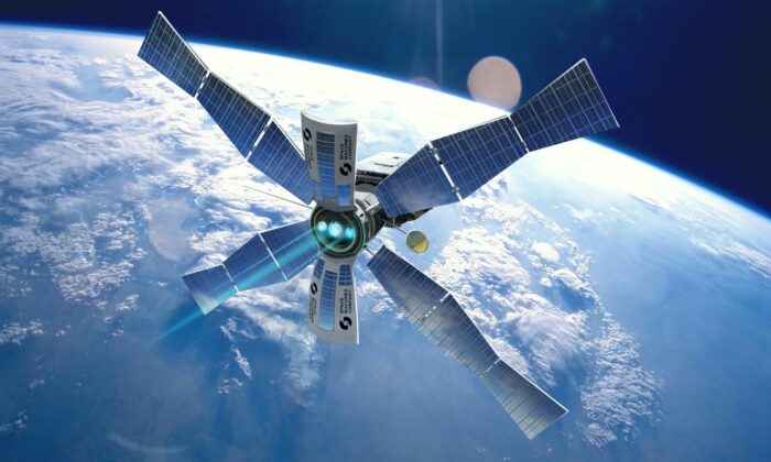 Optimus Space Transport con motor de iones y energía solar. (Supplied)