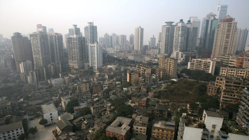 Foto aérea de la metrópoli de Chongqing. (Fotos de China/Getty Images)