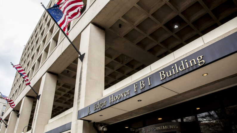 La sede del Buró Federal de Investigaciones (FBI) en Washington, el 8 de marzo de 2018. (Samira Bouaou/The Epoch Times)
