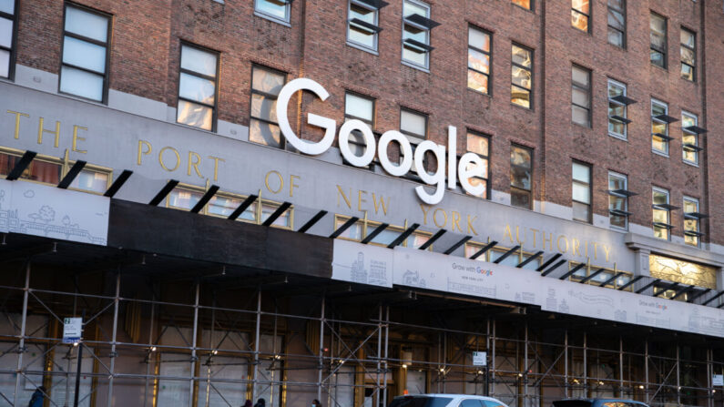 Oficina de Google en Nueva York en el bajo Manhattan el 20 de enero de 2021. (Chung I Ho/The Epoch Times)