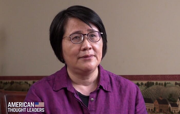 Guo Jun, directora de la edición de Hong Kong de The Epoch Times (Captura de pantalla  American Thought Leaders )