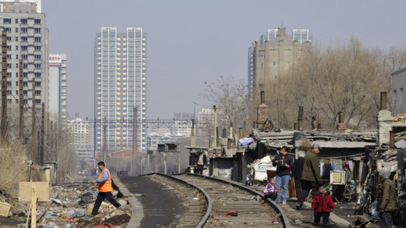 Apartamentos de bajo alquiler en la ciudad de Shenyang de la provincia de Liaoning, China, el 11 de marzo de 2009. (China Photos/Getty Images)
