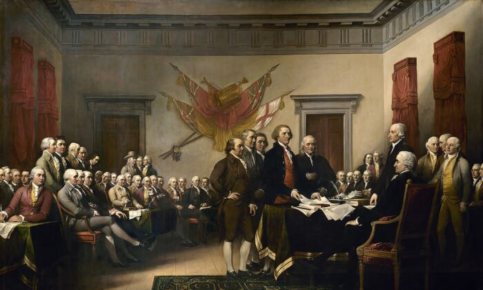 "Declaración de Independencia" (1819) por John Trumbull. (Dominio público)