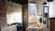 Mujer remodela cocina de su casa de 117 años de antigüedad en Baltimore, ¡el cambio es impresionante!