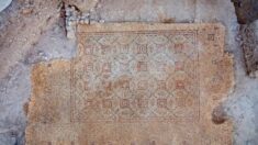 Investigadores descubren en Israel un mosaico de 1600 años de antigüedad de la época bizantina