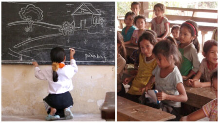 «Niña maestra» crea la Escuela de la Esperanza para los niños sin recursos durante la pandemia
