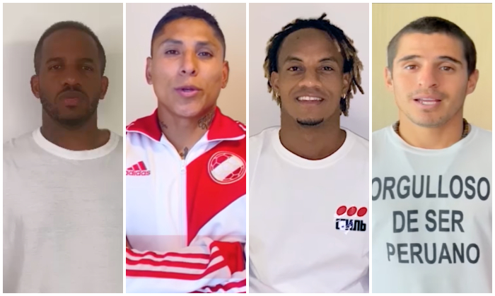 Seleccionados peruanos de fútbol participan en campaña "Ponte la camiseta" de cara a las elecciones del 6 de junio en Perú (Captura de pantalla/Camiseta Peruana)