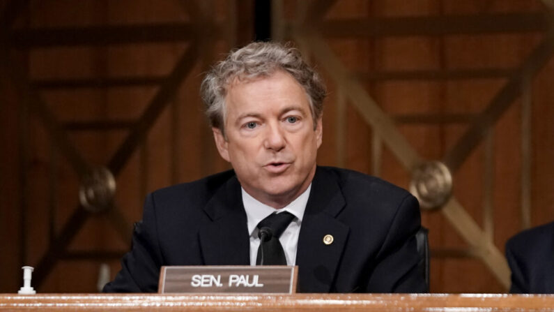 El senador Rand Paul (R-Ky.) en el Capitolio en Washington, el 16 de diciembre de 2020. (Greg Nash-Pool/Getty Images)

