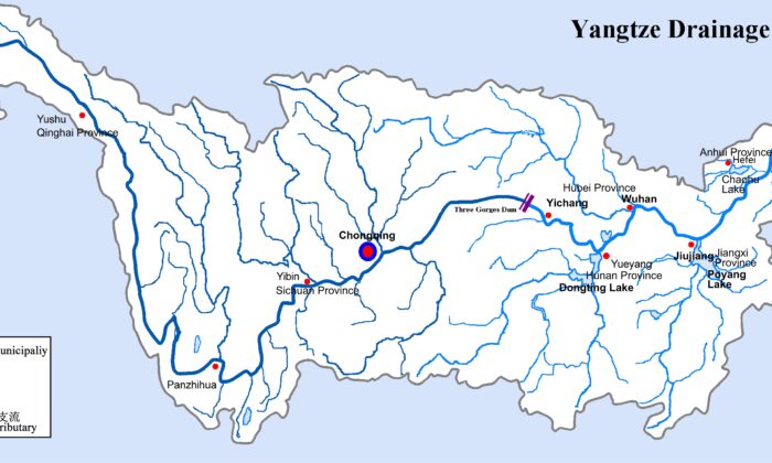 Mapa de la cuenca del río Yangtze. (Cncs/CC BY-SA