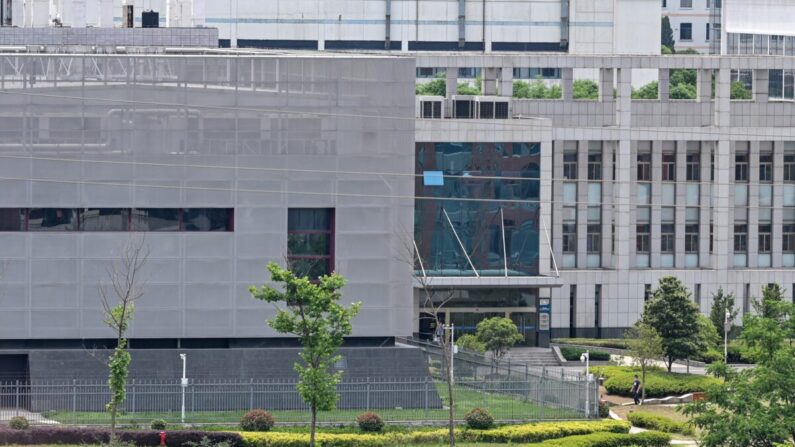 El edificio del laboratorio P4 en el Instituto de Virología de Wuhan, en Wuhan, China, el 13 de mayo de 2020. (Hector Retamal/AFP a través de Getty Images)