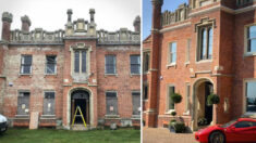 Pareja compra mansión del siglo XVIII a punto de derrumbarse y hace increíble renovación en 3 años