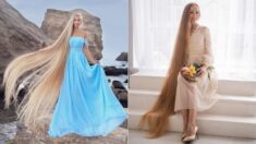 “Rapunzel” ucraniana dice que su cabellera de casi 2 metros de largo es “la manifestación” de su alma
