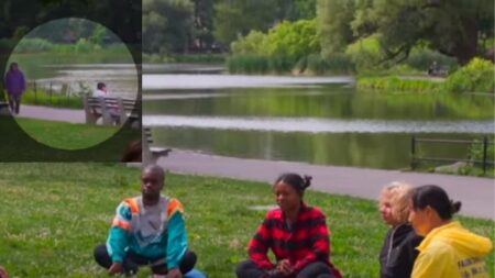 Joven reunido con un grupo de meditación en Central Park detiene robo a una mujer discapacitada