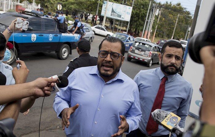 Félix Maradiaga, líder opositor detenido en Nicaragua, en fotografía de archivo. EFE/Jorge Torres