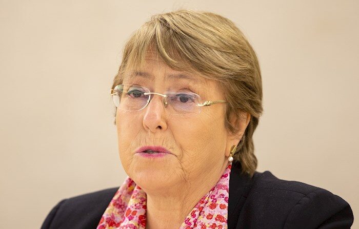 La Alta Comisionada de las Naciones Unidas para los Derechos Humanos, Michelle Bachelet, 22 de junio de 2021. (EFE/EPA/SALVATORE DI NOLFI/Archivo)