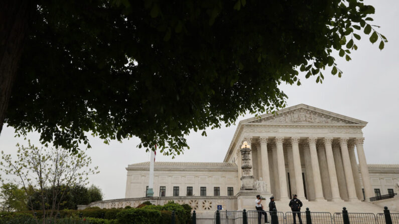 Edificio de la Corte Suprema en Washington el 19 de abril de 2021. (Chip Somodevilla/Getty Images)