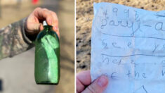 Carta intacta de hace 30 años aparece dentro de una botella en un lago de Canadá