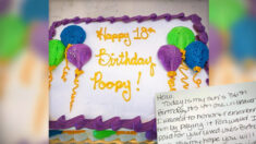 Mujer encarga un pastel de cumpleaños en Publix para su hijo y encuentra una nota anónima en su interior