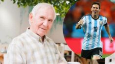 Abuelito argentino de 100 años es el máximo fan de Messi: ¡Lleva la cuenta de sus goles en una libreta!