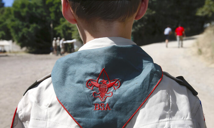 Foto de archivo de un Boy Scout. (George Frey/Getty)