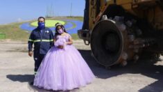 Quinceañera mexicana se toma fotos en basurero donde trabaja su papá: «Es su mayor orgullo»