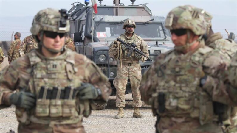 Vista de soldados estadounidenses en Afganistán. EFE/Jalil Rezayee/Archivo