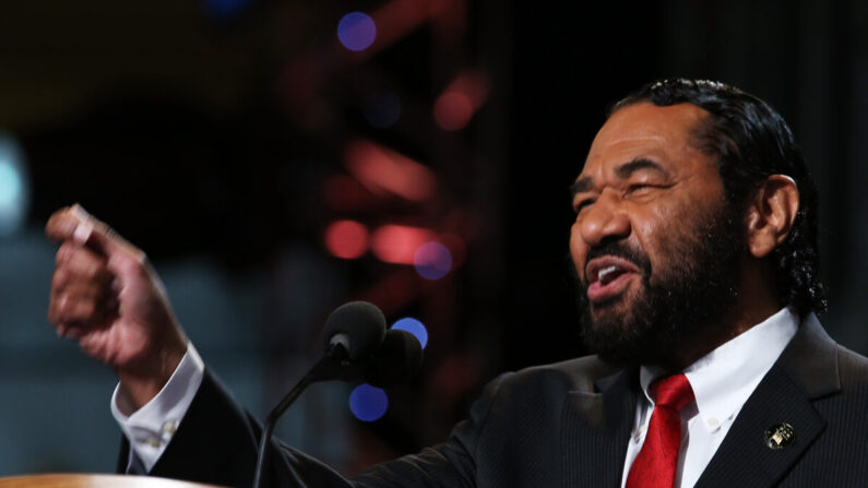 El representante Al Green (D-Texas) habla en la Convención Nacional Demócrata en Charlotte, Carolina del Norte, el 5 de septiembre de 2012. (Chip Somodevilla / Getty Images) 