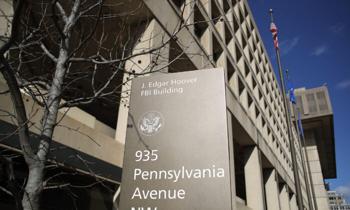 La sede del FBI puede verse en Washington, el 2 de febrero de 2018. (Mark Wilson/Getty Images)