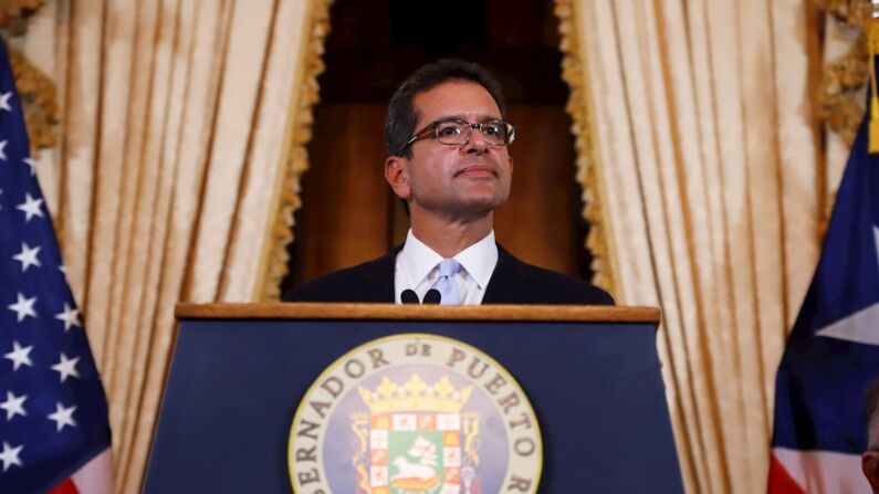 El gobernador de Puerto Rico, Pedro Pierluisi, en San Juan (Puerto Rico). (EFE/Thais Llorca)