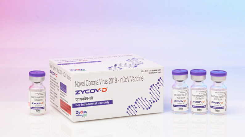 La vacuna ZyCoV-D de tres dosis producida por Cadila Healthcare, con sede en India. (Zydus Cadila)