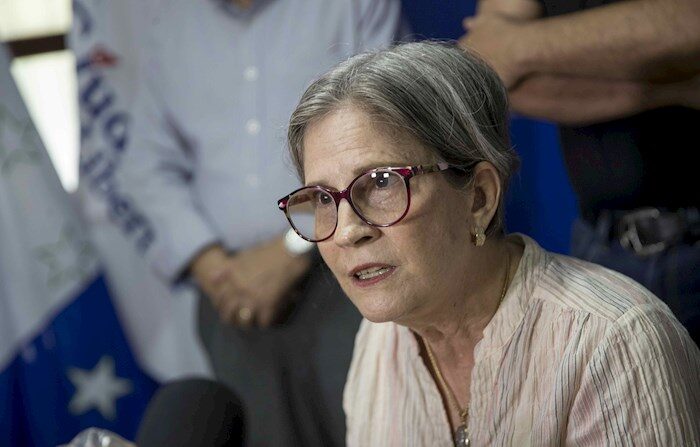 En la imagen Carmella María Rogers Amburn, conocida localmente como Kitty Monterrey, representante legal del opositor Ciudadanos por la Libertad (CxL). EFE/Jorge Torres/Archivo
