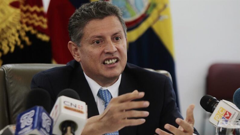 Pedro Delgado Campaña, expresidente del Banco Central de Ecuador (BCE). EFE/JOSÉ JÁCOME/Archivo