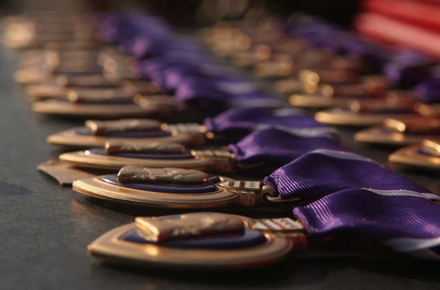 Medallas del Corazón Púrpura. (Cpl. Athanasios L. Genos/Cuerpo de Marines de EE.UU.)