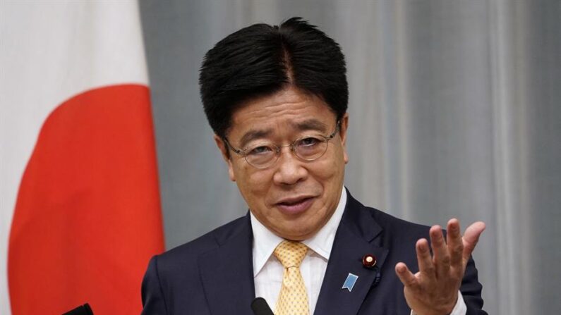El ministro portavoz del Ejecutivo japonés, Katsunobu Kato, en una imagen de archivo. EFE/EPA/Franck Robichon